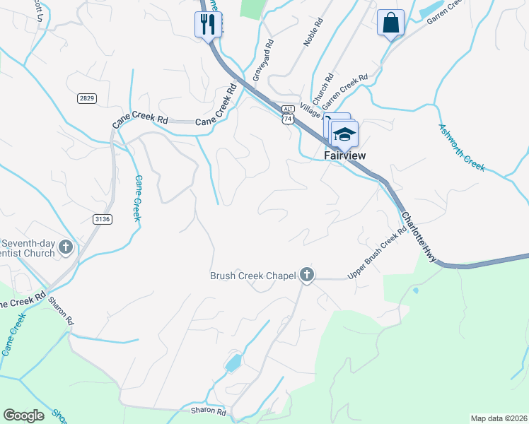 map of restaurants, bars, coffee shops, grocery stores, and more near 100 Pheasant Ridge Road in Fairview