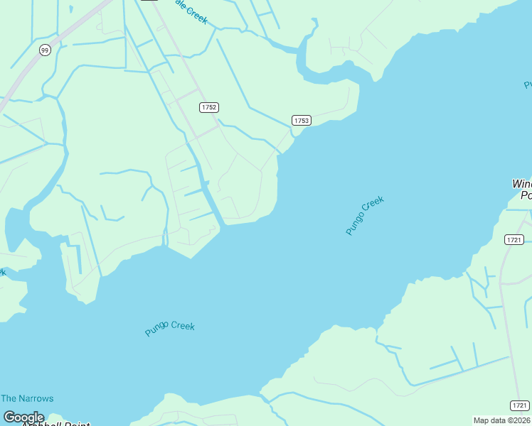 map of restaurants, bars, coffee shops, grocery stores, and more near 564-1058 Pungo View Road in Belhaven