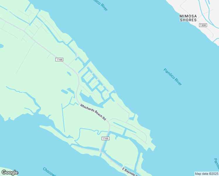 map of restaurants, bars, coffee shops, grocery stores, and more near 365 Portside Drive in Chocowinity
