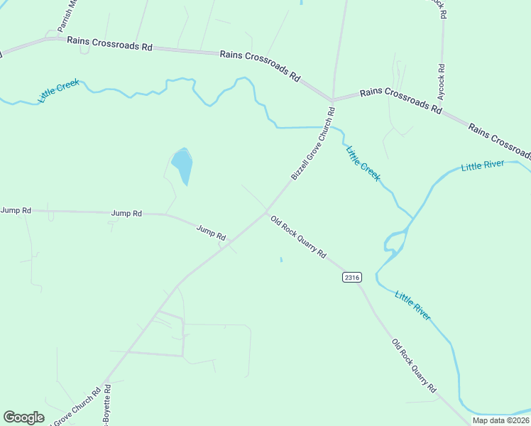 map of restaurants, bars, coffee shops, grocery stores, and more near 3467 Bizzell Grove Church Road in Princeton