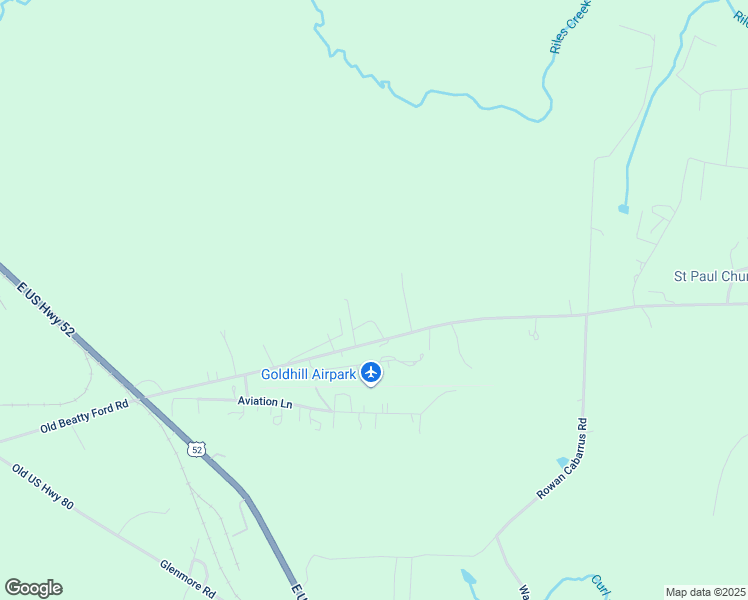 map of restaurants, bars, coffee shops, grocery stores, and more near 18070 Old Beatty Ford Road in Gold Hill