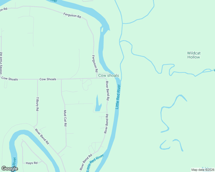 map of restaurants, bars, coffee shops, grocery stores, and more near 1819 River Bend Road in Heber Springs