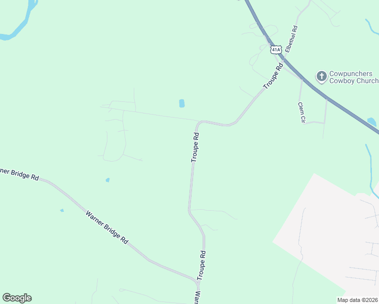 map of restaurants, bars, coffee shops, grocery stores, and more near 263 Troupe Road in Shelbyville