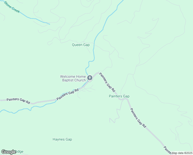 map of restaurants, bars, coffee shops, grocery stores, and more near 3490 Painters Gap Road in Union Mills