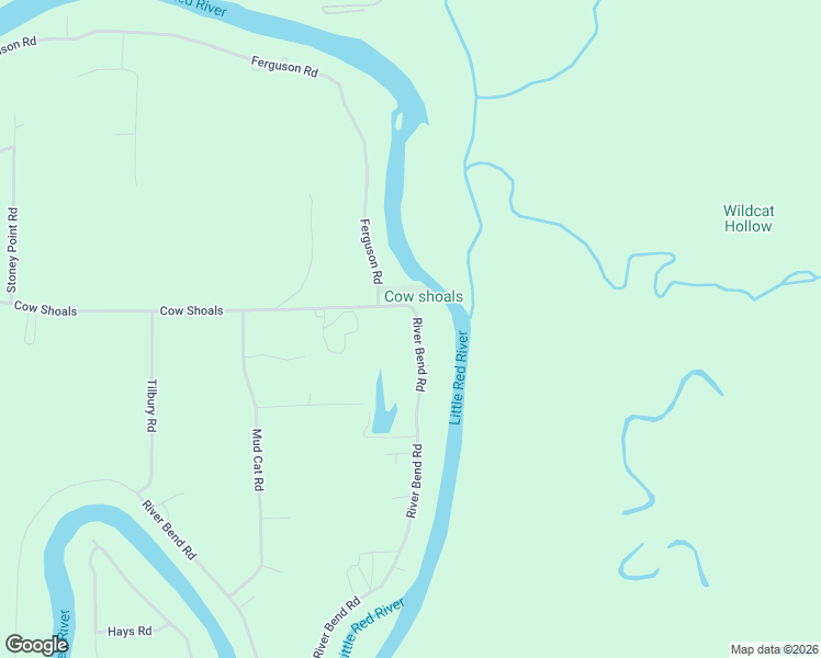 map of restaurants, bars, coffee shops, grocery stores, and more near 1819 River Bend Road in Heber Springs