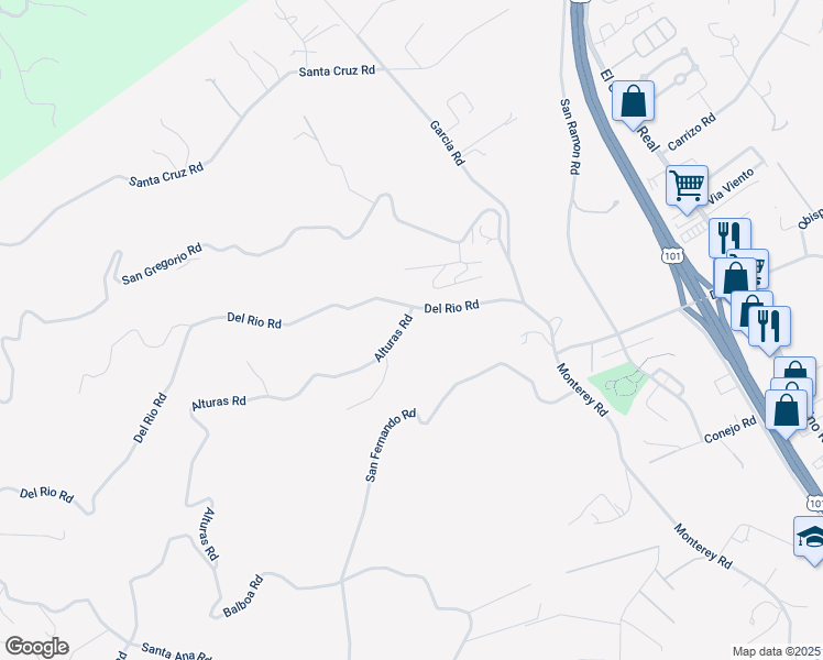 map of restaurants, bars, coffee shops, grocery stores, and more near 2015 Alturas Road in Atascadero