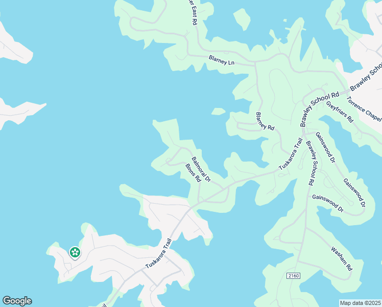map of restaurants, bars, coffee shops, grocery stores, and more near Balmoral Drive in Mooresville