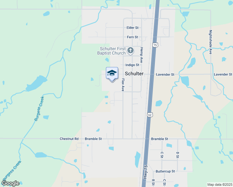 map of restaurants, bars, coffee shops, grocery stores, and more near 13253 Nettle Street in Schulter