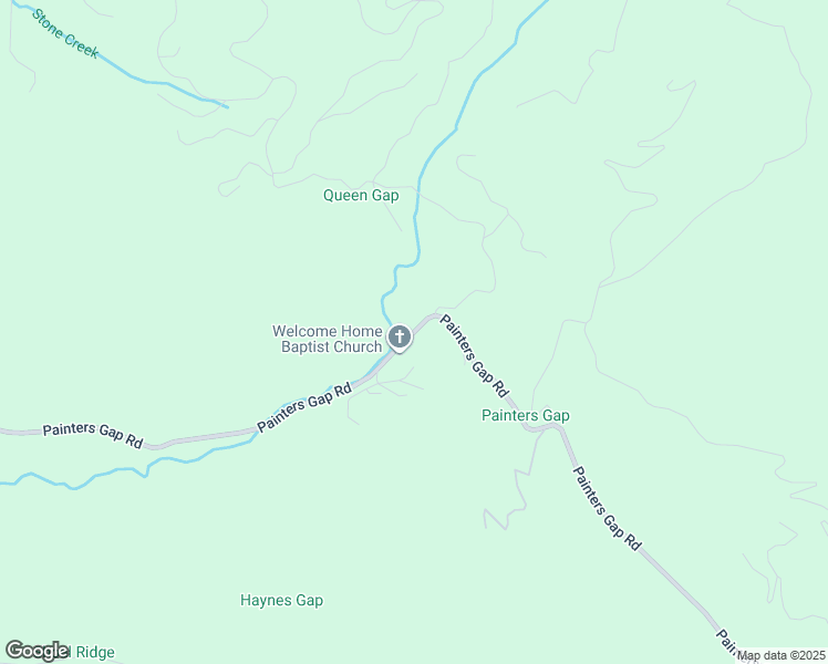 map of restaurants, bars, coffee shops, grocery stores, and more near 3490 Painters Gap Road in Union Mills