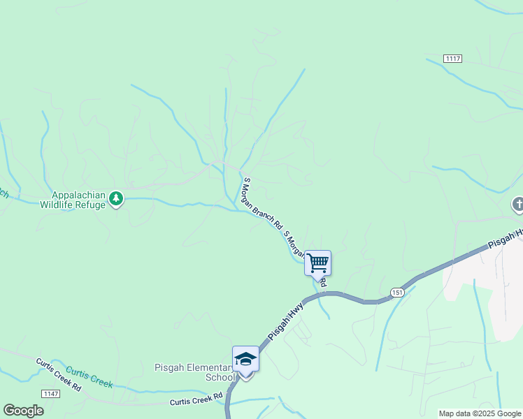 map of restaurants, bars, coffee shops, grocery stores, and more near 74 South Morgan Branch Road in Candler
