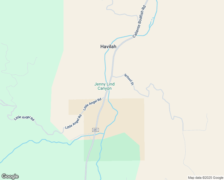 map of restaurants, bars, coffee shops, grocery stores, and more near 95 Caliente Bodfish Road in Bodfish