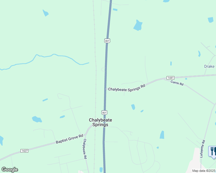 map of restaurants, bars, coffee shops, grocery stores, and more near 8962 U.S. 401 in Fuquay-Varina