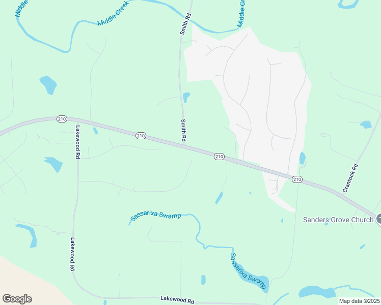 map of restaurants, bars, coffee shops, grocery stores, and more near 667 Wood Valley Drive in Four Oaks