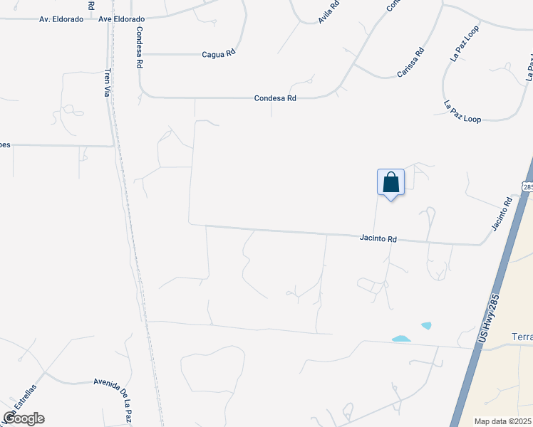 map of restaurants, bars, coffee shops, grocery stores, and more near 95 Jacinto Road in Santa Fe