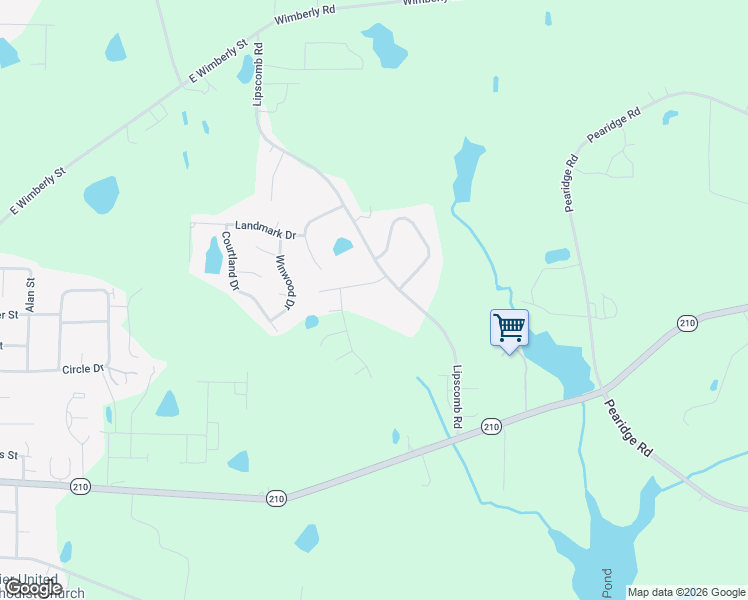map of restaurants, bars, coffee shops, grocery stores, and more near in Angier