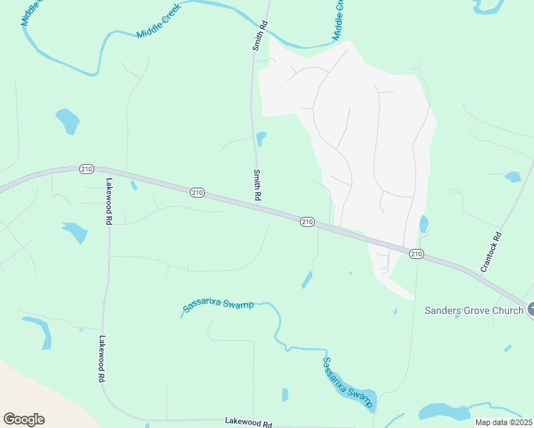 map of restaurants, bars, coffee shops, grocery stores, and more near 667 Wood Valley Drive in Four Oaks