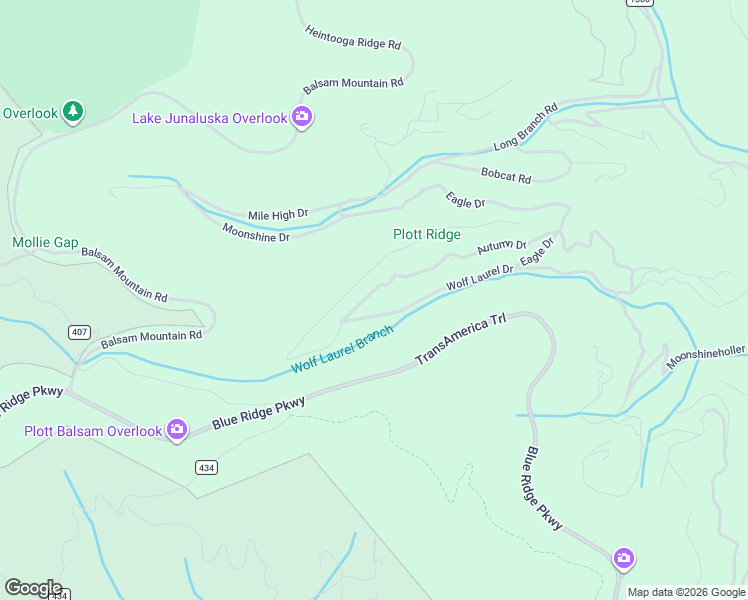 map of restaurants, bars, coffee shops, grocery stores, and more near 716 Wolf Laurel Drive in Maggie Valley