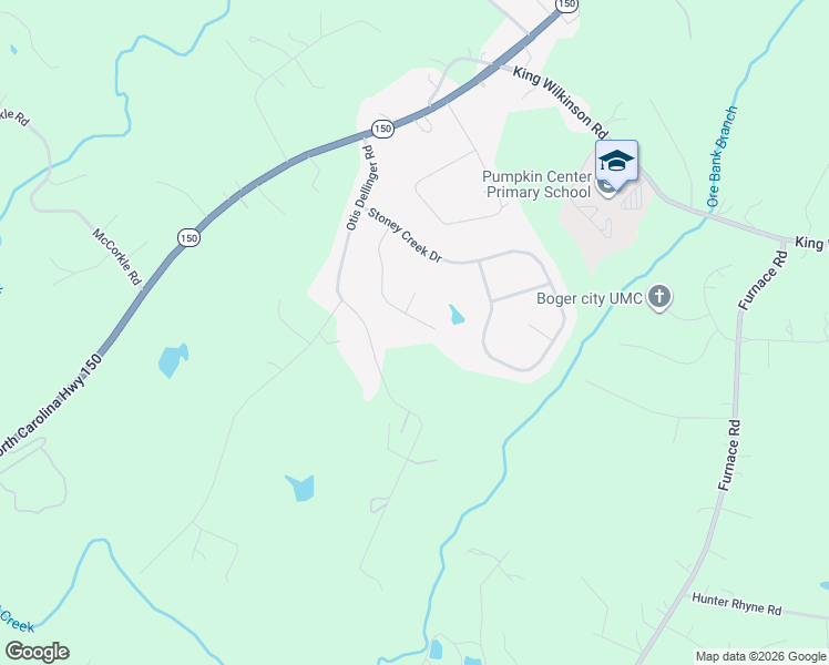 map of restaurants, bars, coffee shops, grocery stores, and more near 2464 Old Pond Drive in Lincolnton