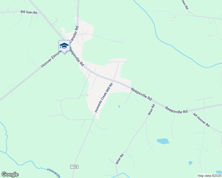 map of restaurants, bars, coffee shops, grocery stores, and more near 1278 Howards Creek Mill Road in Vale