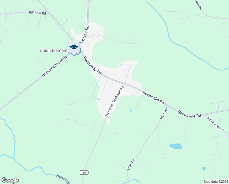 map of restaurants, bars, coffee shops, grocery stores, and more near 1285 Howards Creek Mill Road in Vale