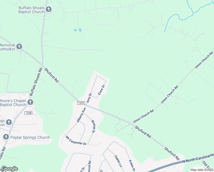 map of restaurants, bars, coffee shops, grocery stores, and more near 1862 Drew Drive in Lincolnton