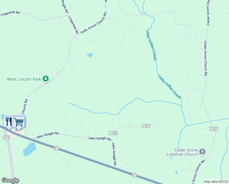 map of restaurants, bars, coffee shops, grocery stores, and more near 497 Red Dawn Estates Trail in Vale
