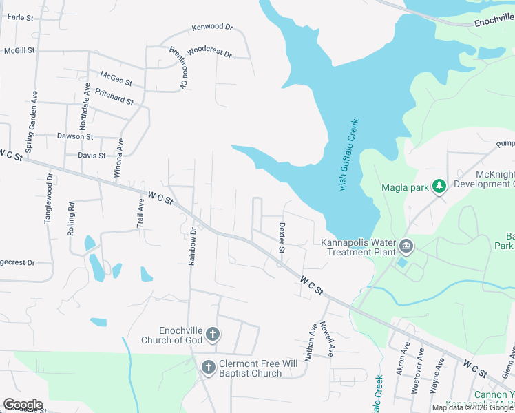 map of restaurants, bars, coffee shops, grocery stores, and more near 117 Hilton Avenue in Kannapolis