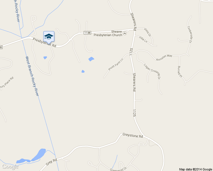 map of restaurants, bars, coffee shops, grocery stores, and more near 175 Pruitt Farm Lane in Davidson