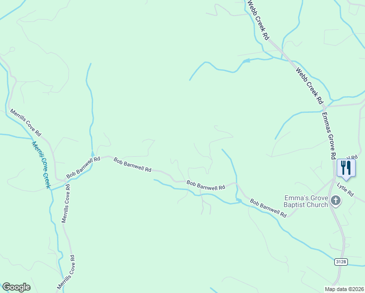 map of restaurants, bars, coffee shops, grocery stores, and more near 338 Bob Barnwell Road in Fletcher