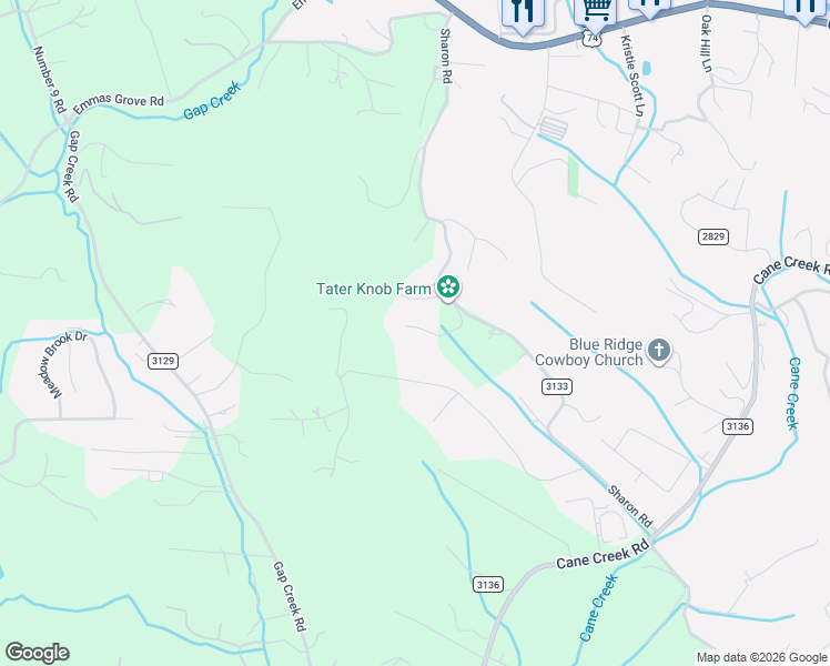 map of restaurants, bars, coffee shops, grocery stores, and more near 39 Mountainberry Lane in Fairview