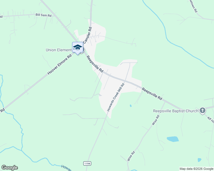 map of restaurants, bars, coffee shops, grocery stores, and more near 1745 Union Heights Court in Vale