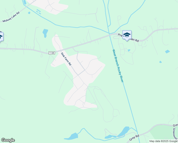 map of restaurants, bars, coffee shops, grocery stores, and more near 161 Canterbury Place Road in Mooresville