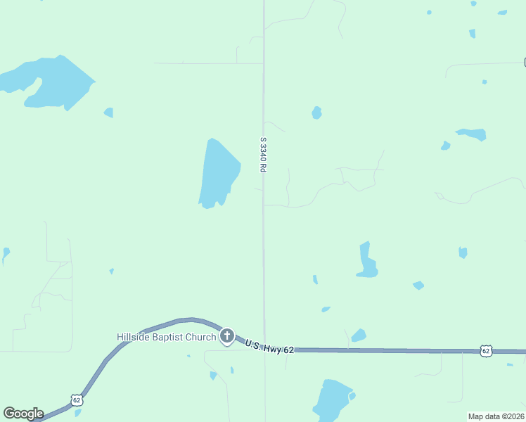 map of restaurants, bars, coffee shops, grocery stores, and more near 4925 North Fowler Road in Harrah