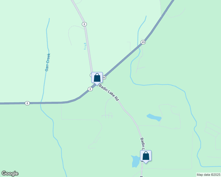 map of restaurants, bars, coffee shops, grocery stores, and more near 237 Badin Lake Road in New London