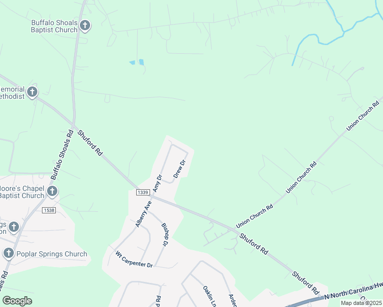 map of restaurants, bars, coffee shops, grocery stores, and more near 1862 Drew Drive in Lincolnton