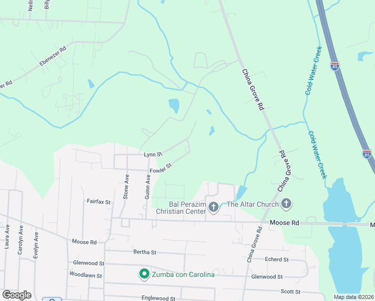 map of restaurants, bars, coffee shops, grocery stores, and more near 2332 Fowler Street in Kannapolis