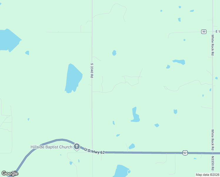 map of restaurants, bars, coffee shops, grocery stores, and more near 4925 North Fowler Road in Harrah