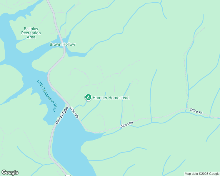 map of restaurants, bars, coffee shops, grocery stores, and more near 208 George Thomas Road in Vonore