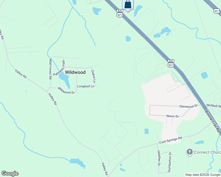 map of restaurants, bars, coffee shops, grocery stores, and more near 1901 Boone Trail Road in Sanford