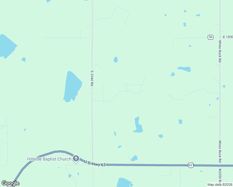 map of restaurants, bars, coffee shops, grocery stores, and more near 5011 North Fowler Road in Harrah