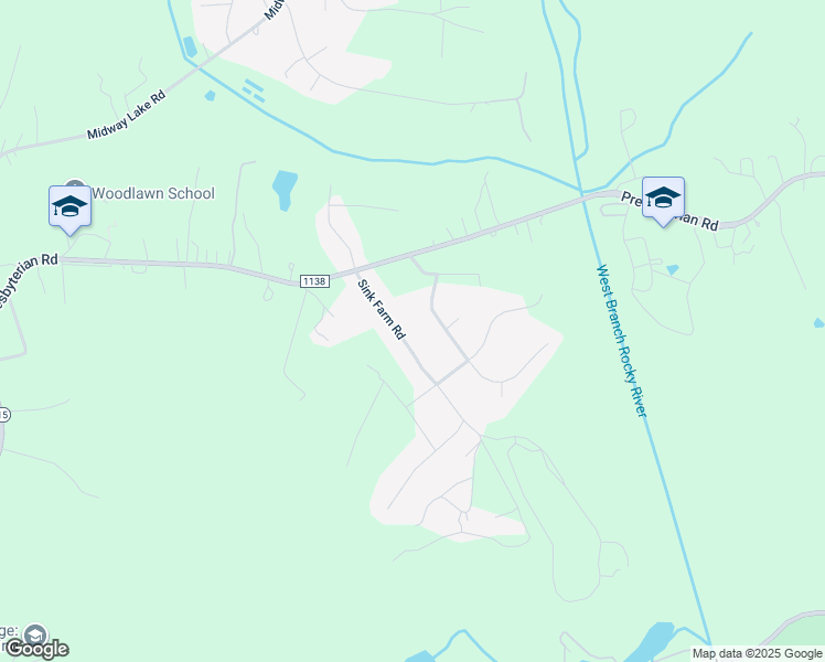 map of restaurants, bars, coffee shops, grocery stores, and more near 145 Sink Farm Road in Mooresville