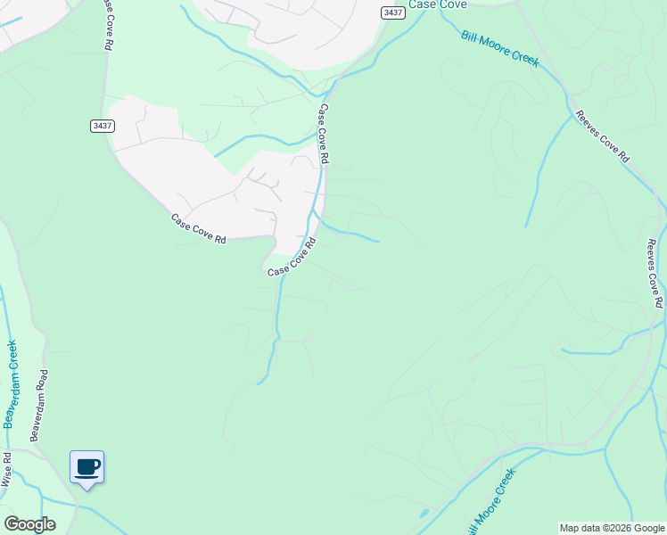 map of restaurants, bars, coffee shops, grocery stores, and more near 633 Case Cove Road in Candler