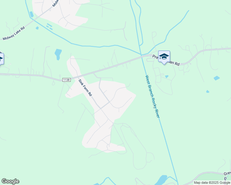 map of restaurants, bars, coffee shops, grocery stores, and more near Buckingham Place Road in Mooresville