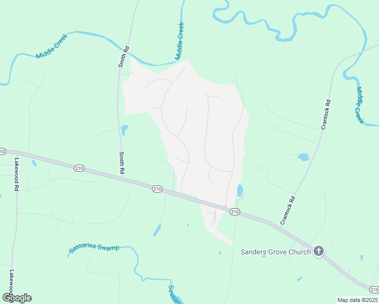 map of restaurants, bars, coffee shops, grocery stores, and more near 138 Carolina Oaks Avenue in Smithfield