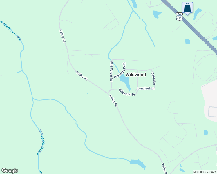 map of restaurants, bars, coffee shops, grocery stores, and more near 3107 Wild Forest Road in Sanford