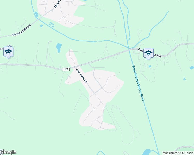 map of restaurants, bars, coffee shops, grocery stores, and more near 127 Canterbury Place Road in Mooresville