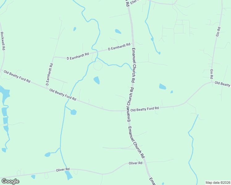 map of restaurants, bars, coffee shops, grocery stores, and more near 2660 Emanuel Church Road in Rockwell