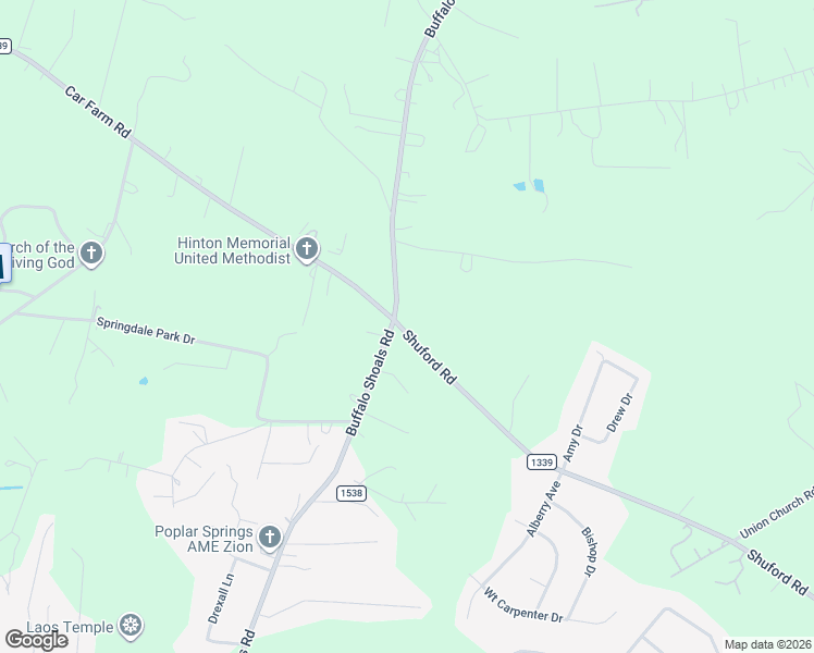 map of restaurants, bars, coffee shops, grocery stores, and more near 1824 Shuford Road in Lincolnton