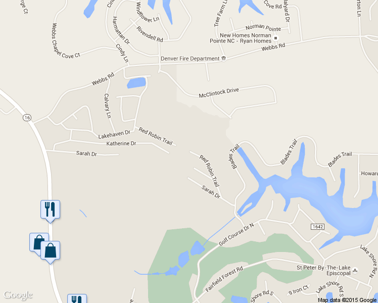 map of restaurants, bars, coffee shops, grocery stores, and more near Red Robin Trail in Denver