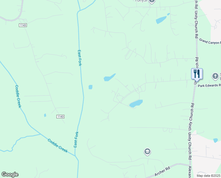 map of restaurants, bars, coffee shops, grocery stores, and more near 227 Chiccarello Drive in Kannapolis